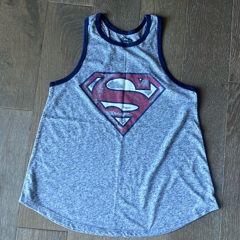 Superman logo tank top